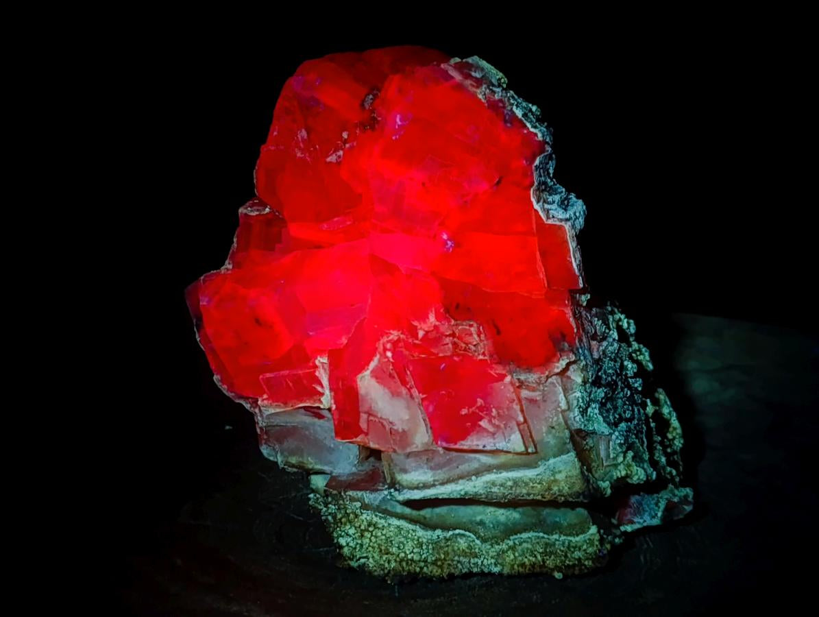 Natural Stacked Rhombohedral Calcite Specimens with Phosphorus Aragonite x 2 From Albert's Mountain, Lesotho - Toprock Gemstones and Minerals 