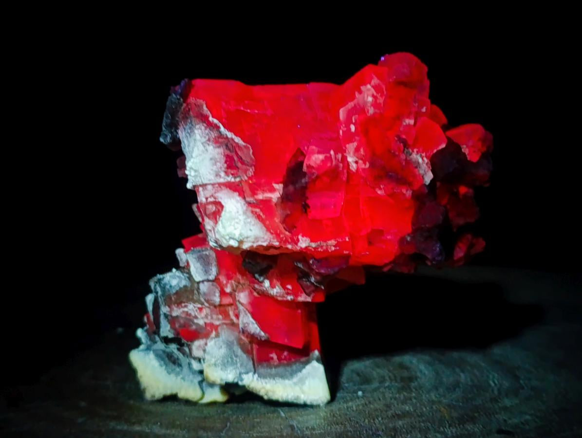 Natural Stacked Rhombohedral Calcite Specimens with Phosphorus Aragonite x 2 From Albert's Mountain, Lesotho - Toprock Gemstones and Minerals 