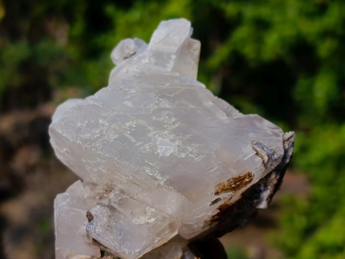 Natural Stacked Rhombohedral Calcite Specimens with Phosphorus Aragonite x 2 From Albert's Mountain, Lesotho - Toprock Gemstones and Minerals 