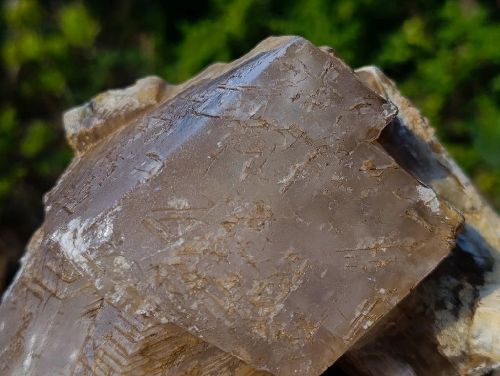 Natural Stacked Rhombohedral Calcite Specimens with Phosphorus Aragonite x 2 From Albert's Mountain, Lesotho - Toprock Gemstones and Minerals 