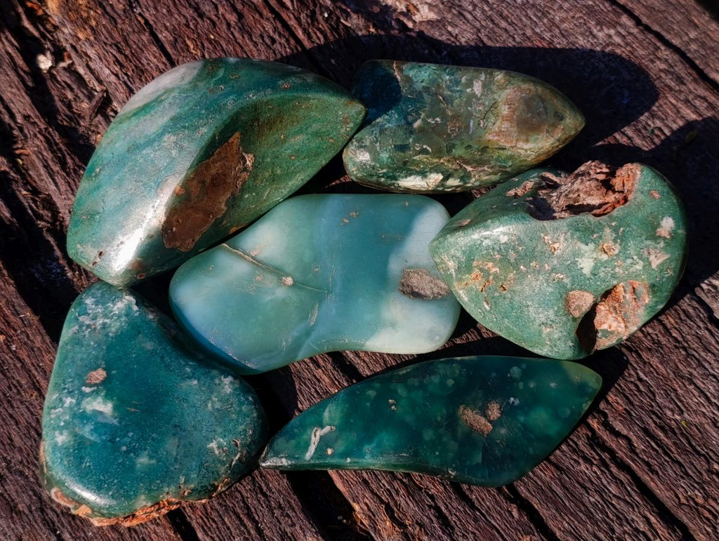 Polished and Natural Mtorolite Free Forms x 6 From Mutorashanga, Zimbabwe - Toprock Gemstones and Minerals 