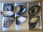 Polished Silver Leaf Lepidolite Standing Display Pieces x 7 From Zimbabwe - Toprock Gemstones and Minerals 