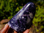 Polished Silver Leaf Lepidolite Standing Display Pieces x 7 From Zimbabwe - Toprock Gemstones and Minerals 