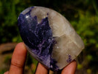 Polished Silver Leaf Lepidolite Standing Display Pieces x 7 From Zimbabwe - Toprock Gemstones and Minerals 