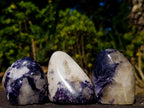 Polished Silver Leaf Lepidolite Standing Display Pieces x 7 From Zimbabwe - Toprock Gemstones and Minerals 