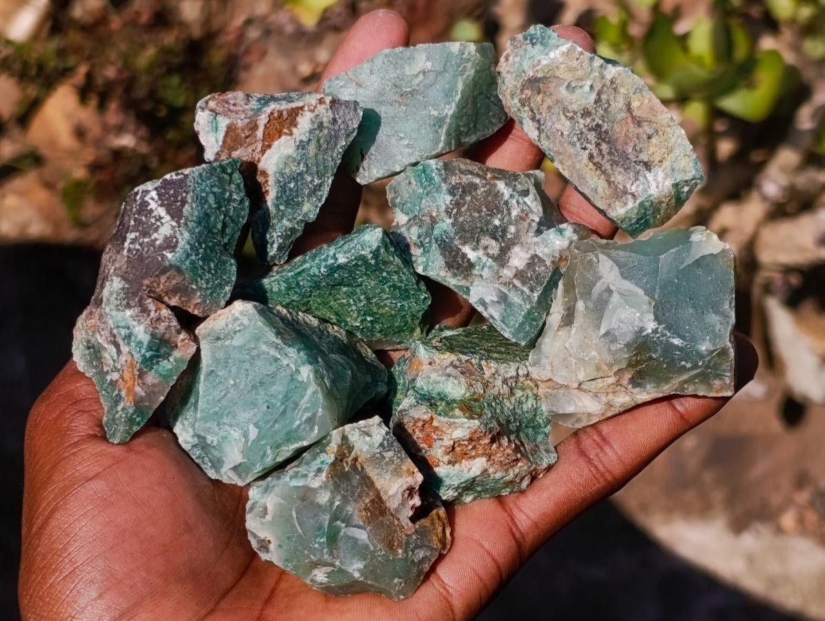Natural Swazi Jade Cobbed Specimens x 4,28 Kg Lot From Swaziland - Toprock Gemstones and Minerals 