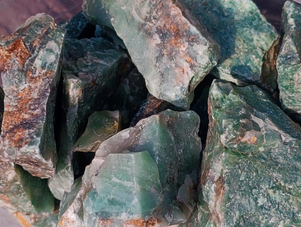Natural Swazi Jade Cobbed Specimens x 4,28 Kg Lot From Swaziland - Toprock Gemstones and Minerals 