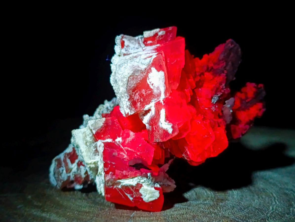 Natural Stacked Rhombohedral Calcite Crystals with Phosphorus Aragonite and Spearhead Crystals x 3 From Albert's Mountain, Lesotho - Toprock Gemstones and Minerals 