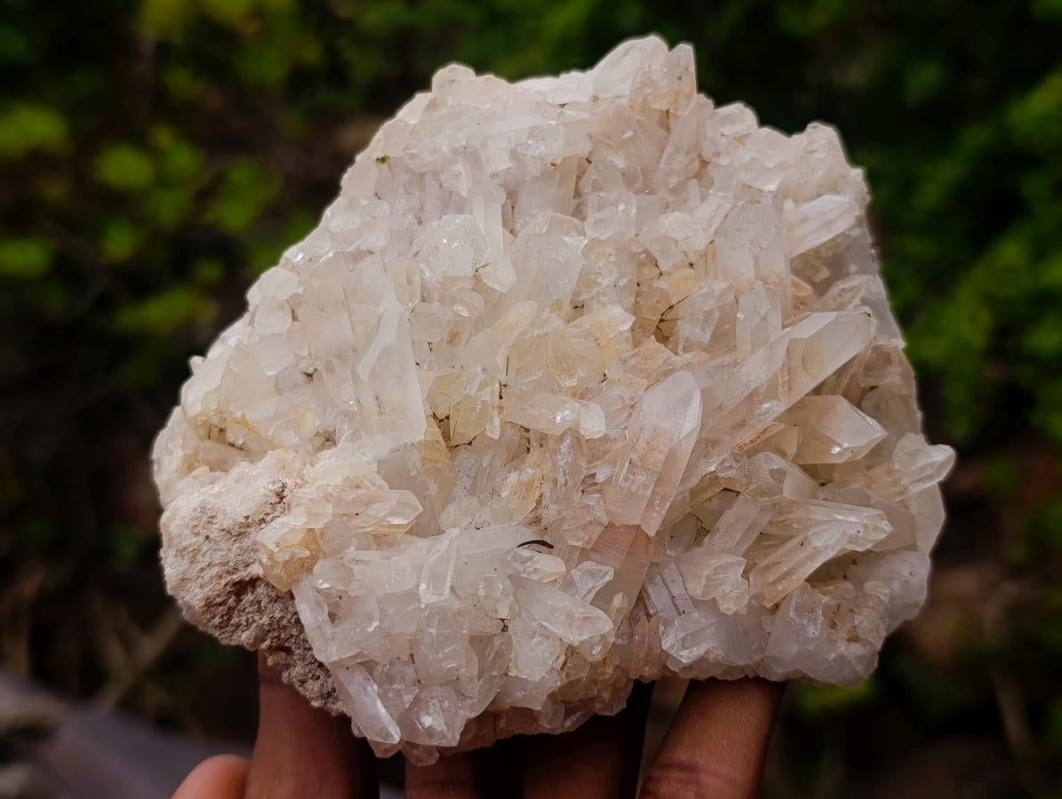 Natural Malagasy Quartz Clusters x 6 From Madagascar - Toprock Gemstones and Minerals 