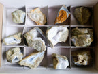 Natural Blue Lace Agate Geode and Vug Specimens x 12 From Nsanje, Malawi - Toprock Gemstones and Minerals 