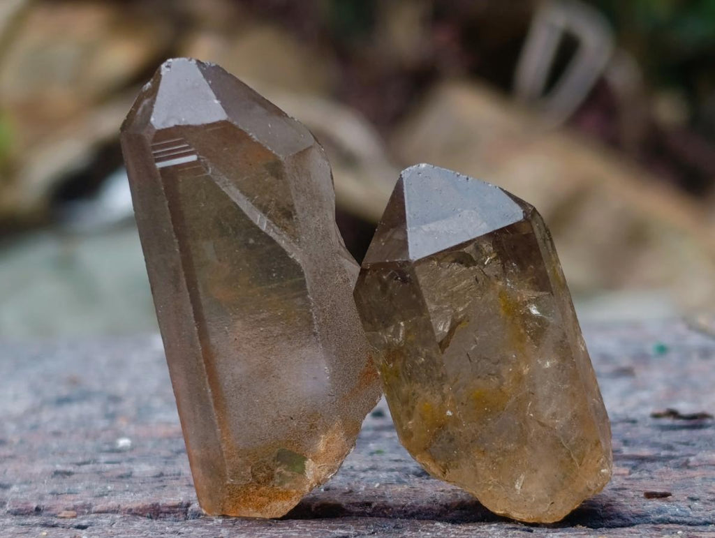 Natural Smokey Quartz Single Crystals x 70 From Zambia - Toprock Gemstones and Minerals 