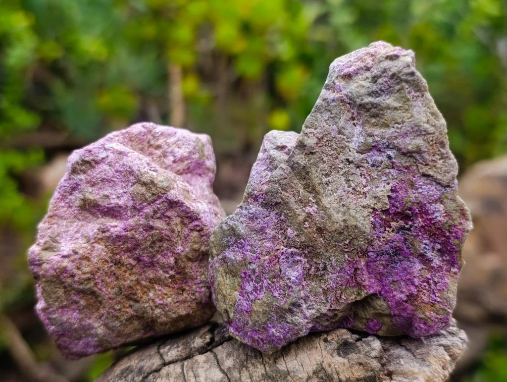 Natural Cobbed Stichtite Specimens x 24 From Barberton, South Africa - Toprock Gemstones and Minerals 