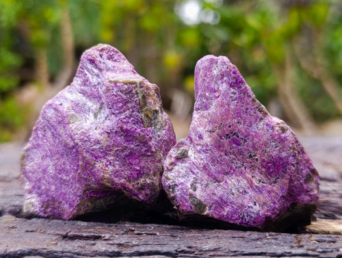 Natural Cobbed Stichtite Specimens x 24 From Barberton, South Africa - Toprock Gemstones and Minerals 