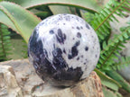 Polished Large Silver Leaf Lepidolite Sphere x 1 From Zimbabwe - Toprock Gemstones and Minerals 