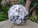Polished Large Silver Leaf Lepidolite Sphere x 1 From Zimbabwe - Toprock Gemstones and Minerals 