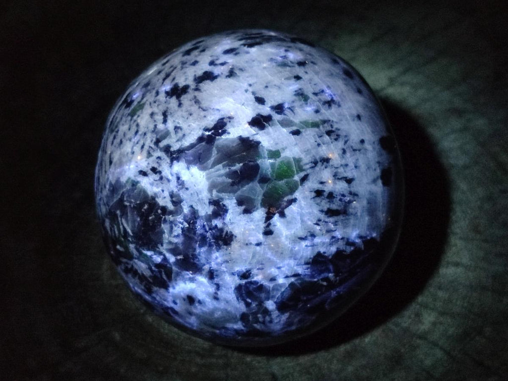 Polished Large Silver Leaf Lepidolite Sphere x 1 From Zimbabwe - Toprock Gemstones and Minerals 