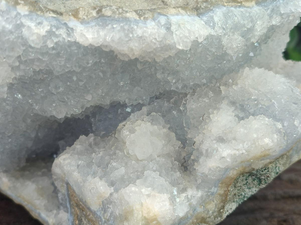 Natural XL Blue Lace Agate Geode Specimen x 1 From Nsanje, Malawi - Toprock Gemstones and Minerals 