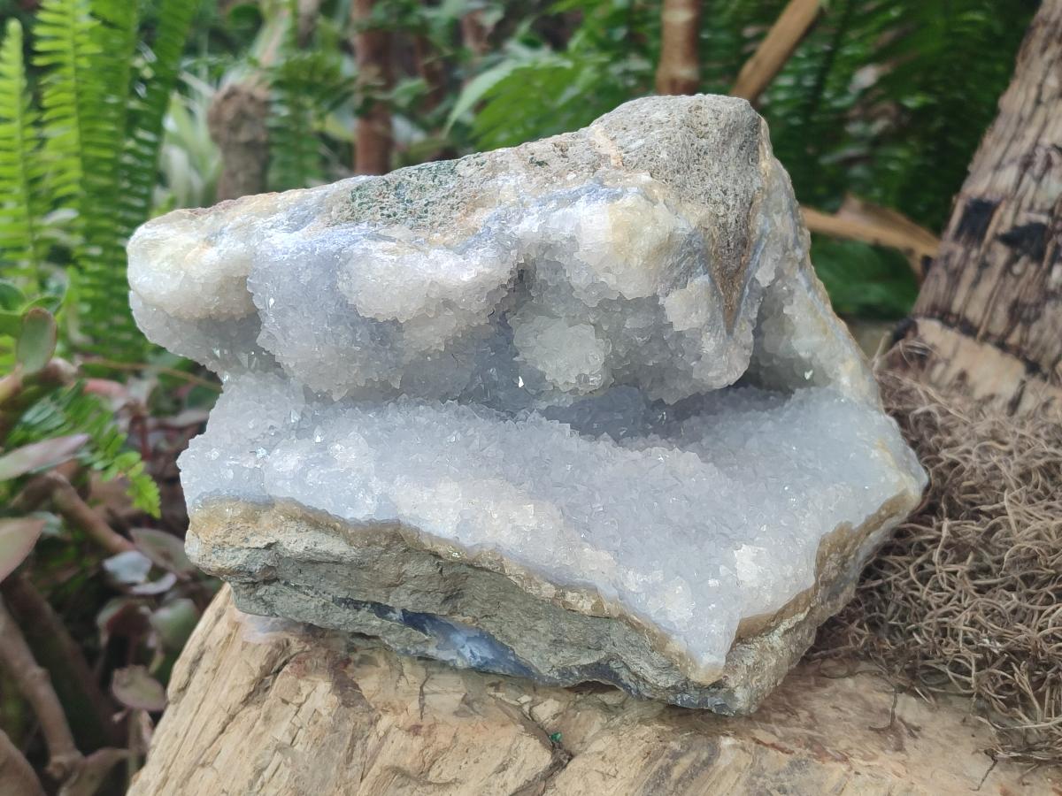 Natural XL Blue Lace Agate Geode Specimen x 1 From Nsanje, Malawi - Toprock Gemstones and Minerals 