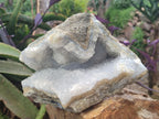 Natural XL Blue Lace Agate Geode Specimen x 1 From Nsanje, Malawi - Toprock Gemstones and Minerals 