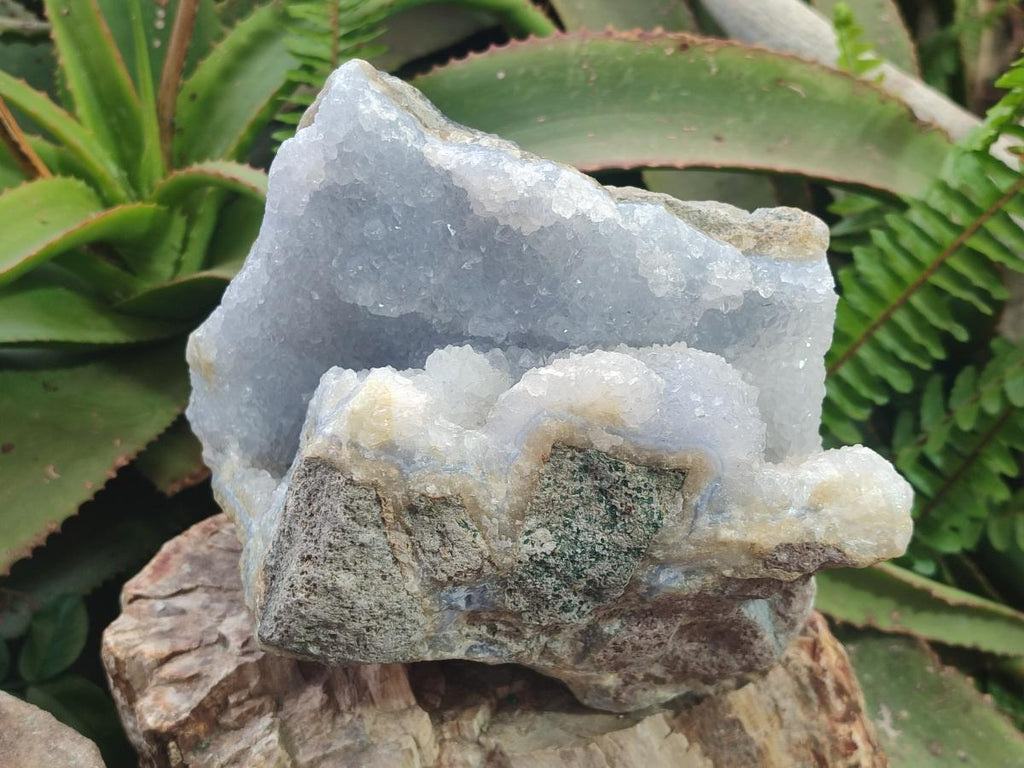 Natural XL Blue Lace Agate Geode Specimen x 1 From Nsanje, Malawi - Toprock Gemstones and Minerals 