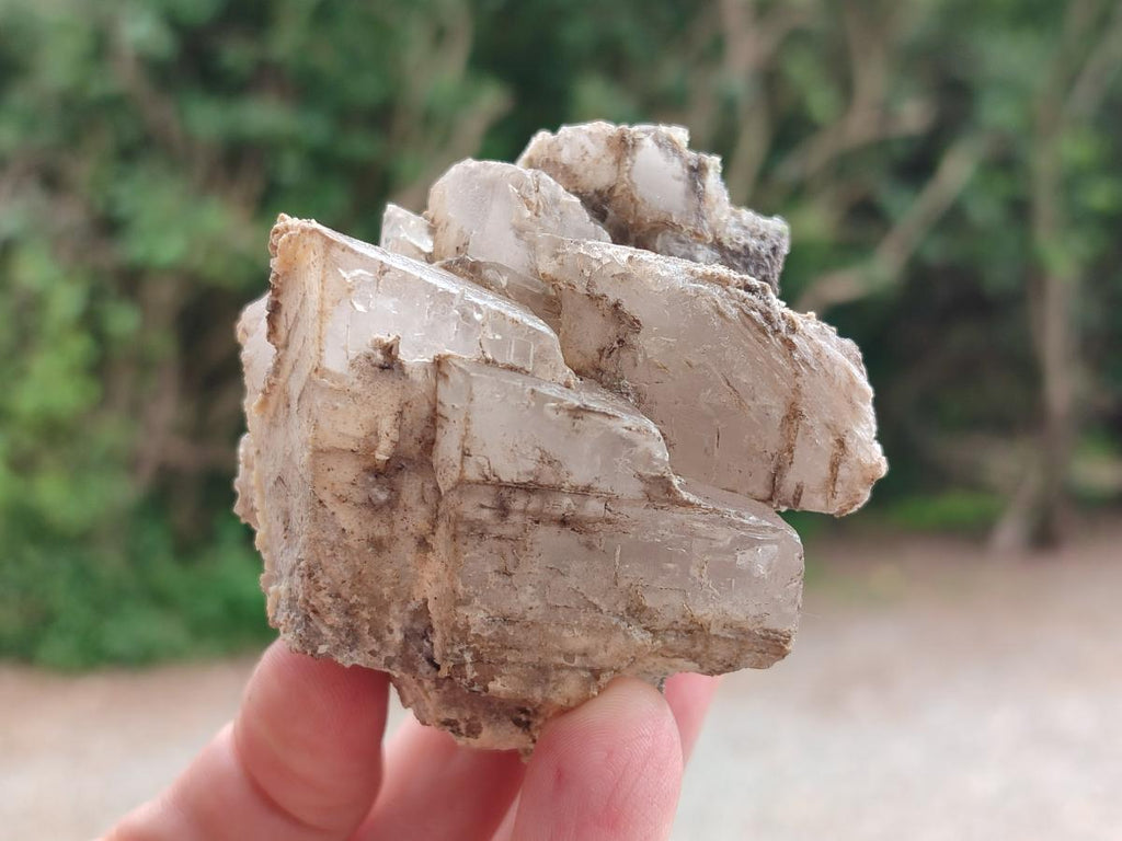 Natural Stacked Rhombohedral Calcite Specimens x 6 From Albert's Mountain, Lesotho - Toprock Gemstones and Minerals 
