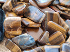 Polished Golden Tigers Eye Tumbled Slices x 2,05 Kg Lot From Prieska, South Africa - Toprock Gemstones and Minerals 