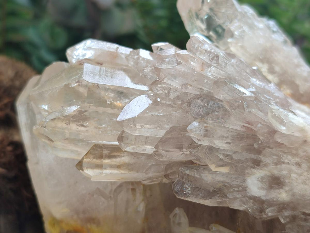 Natural Cascading Clear Champagne Citrine Quartz Clusters x 2 From Luena, Congo - Toprock Gemstones and Minerals 