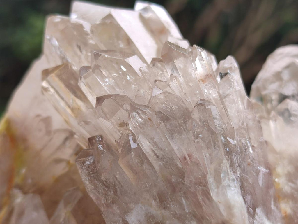 Natural Cascading Clear Champagne Citrine Quartz Clusters x 2 From Luena, Congo - Toprock Gemstones and Minerals 