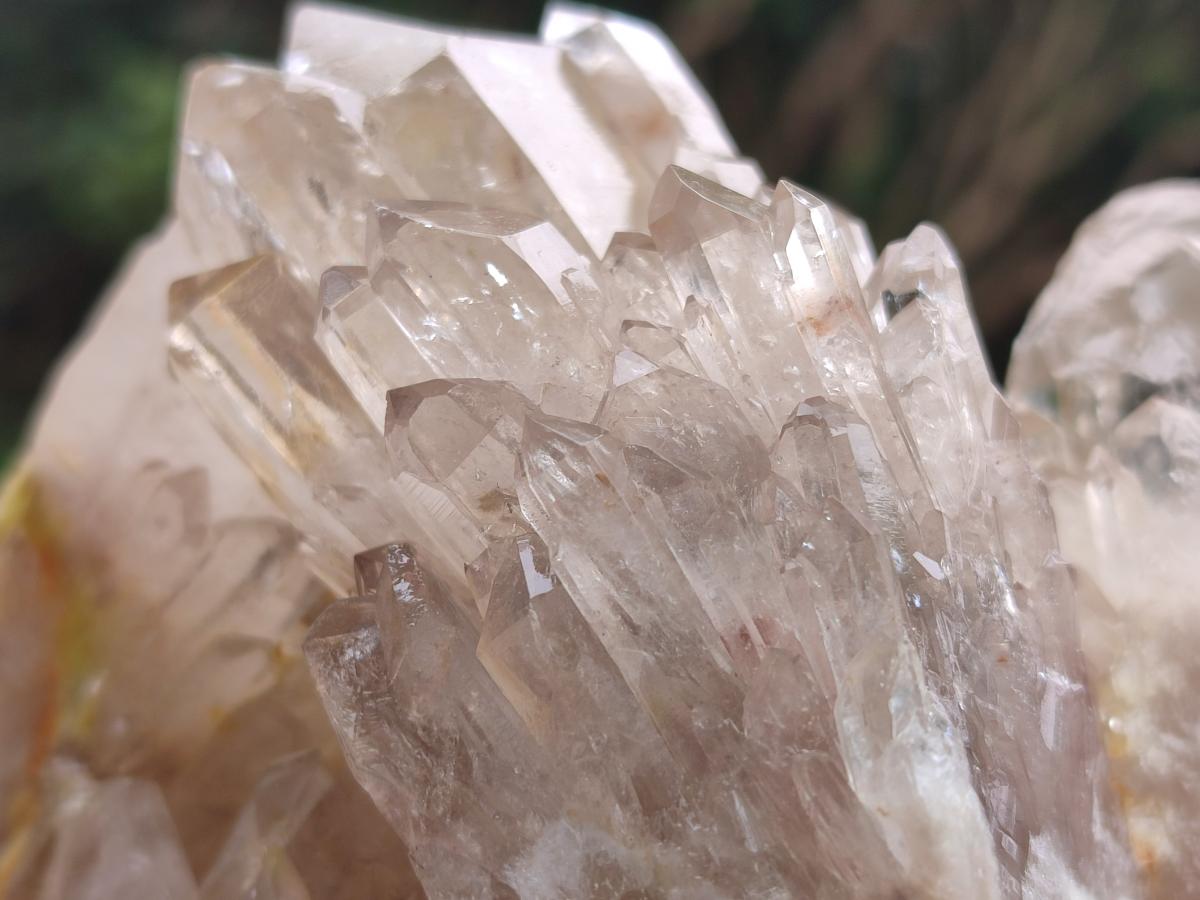 Natural Cascading Clear Champagne Citrine Quartz Clusters x 2 From Luena, Congo - Toprock Gemstones and Minerals 