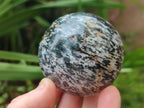 Polished Gabbro 'Merlinite' Spheres x 6 From Ambatofinandrahana, Madagascar - Toprock Gemstones and Minerals 