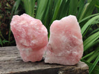 Natural Cobbed Rose Quartz Specimens x 10 From Northern Cape, South Africa - Toprock Gemstones and Minerals 