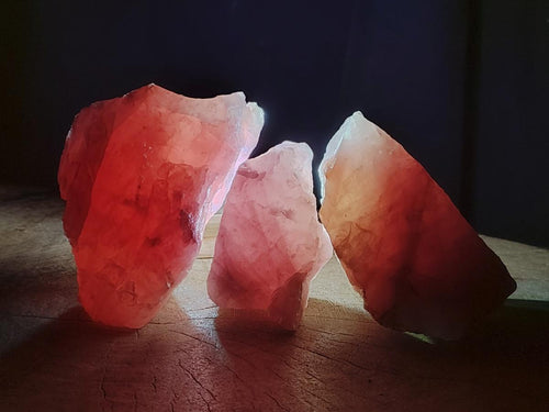Natural Cobbed Rose Quartz Specimens x 10 From Northern Cape, South Africa - Toprock Gemstones and Minerals 
