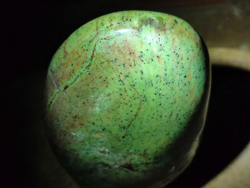 Polished Large Green Chrysoprase Standing Display Piece x 1 From Ambatondrazaka, Madagascar - Toprock Gemstones and Minerals 