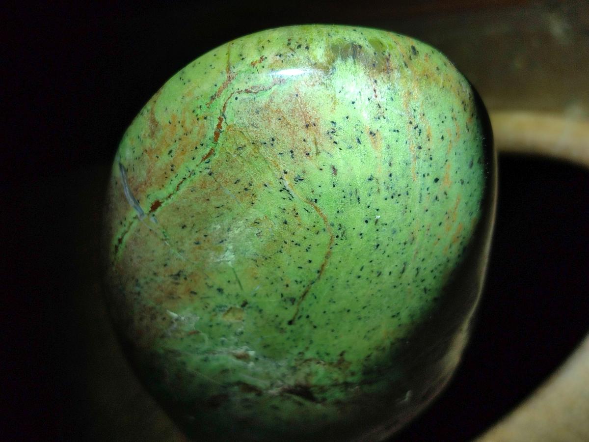 Polished Large Green Chrysoprase Standing Display Piece x 1 From Ambatondrazaka, Madagascar - Toprock Gemstones and Minerals 