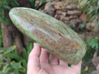 Polished Large Green Chrysoprase Standing Display Piece x 1 From Ambatondrazaka, Madagascar - Toprock Gemstones and Minerals 