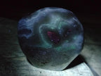 Polished and Natural Blue Lace Agate Standing Display Pieces x 6 From Nsanje, Malawi - Toprock Gemstones and Minerals 