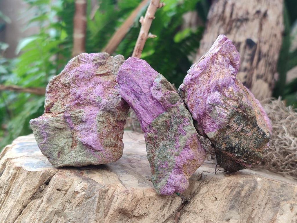 Natural Cobbed Stichtite Specimens x 24 From Barberton, South Africa - Toprock Gemstones and Minerals 