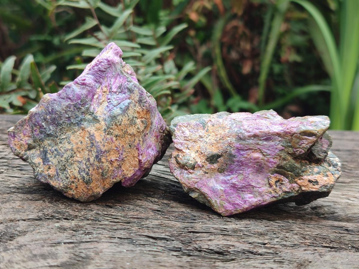 Natural Cobbed Stichtite Specimens x 24 From Barberton, South Africa - Toprock Gemstones and Minerals 