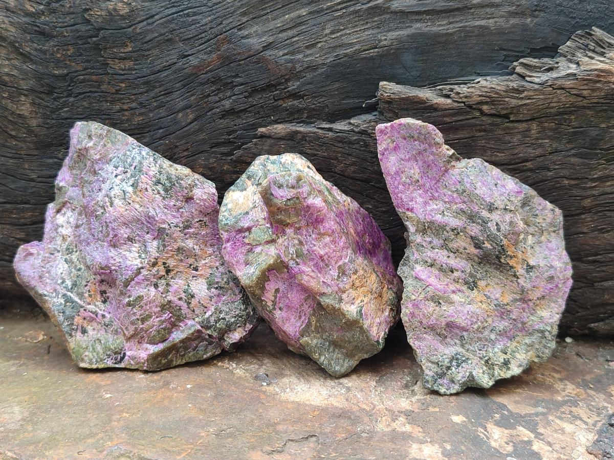 Natural Cobbed Stichtite Specimens x 24 From Barberton, South Africa - Toprock Gemstones and Minerals 