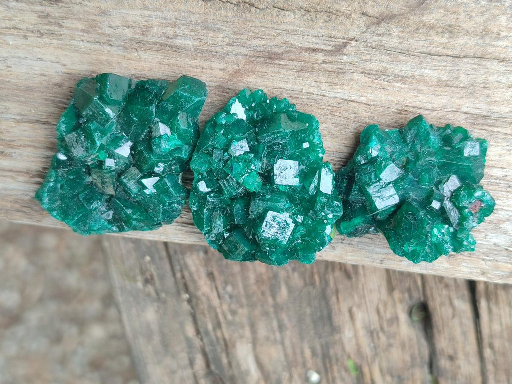 Natural Dioptase Specimens on Dolomite Matrix x 24 From Tantara Mine, Congo - Toprock Gemstones and Minerals 