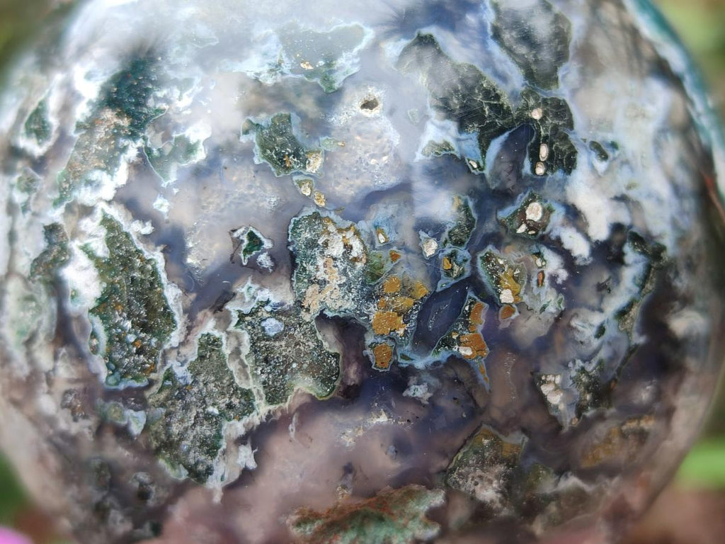 Polished and Natural Ocean Jasper Spheres x 2 From Northwest Coast, Madagascar - Toprock Gemstones and Minerals 