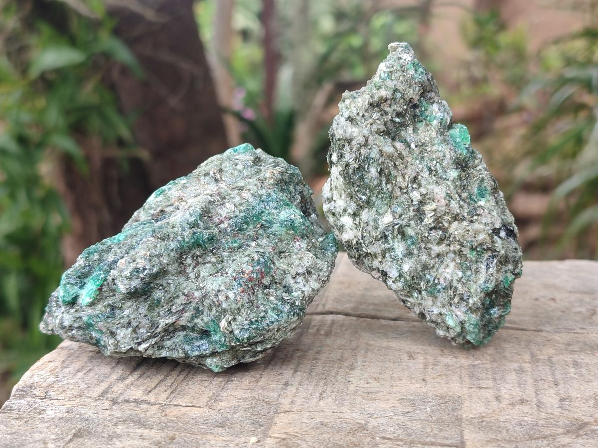 Natural Emerald Mica 'Mutokolite' Cobbed Specimens x 5 From Mutoko, Zimbabwe - Toprock Gemstones and Minerals 