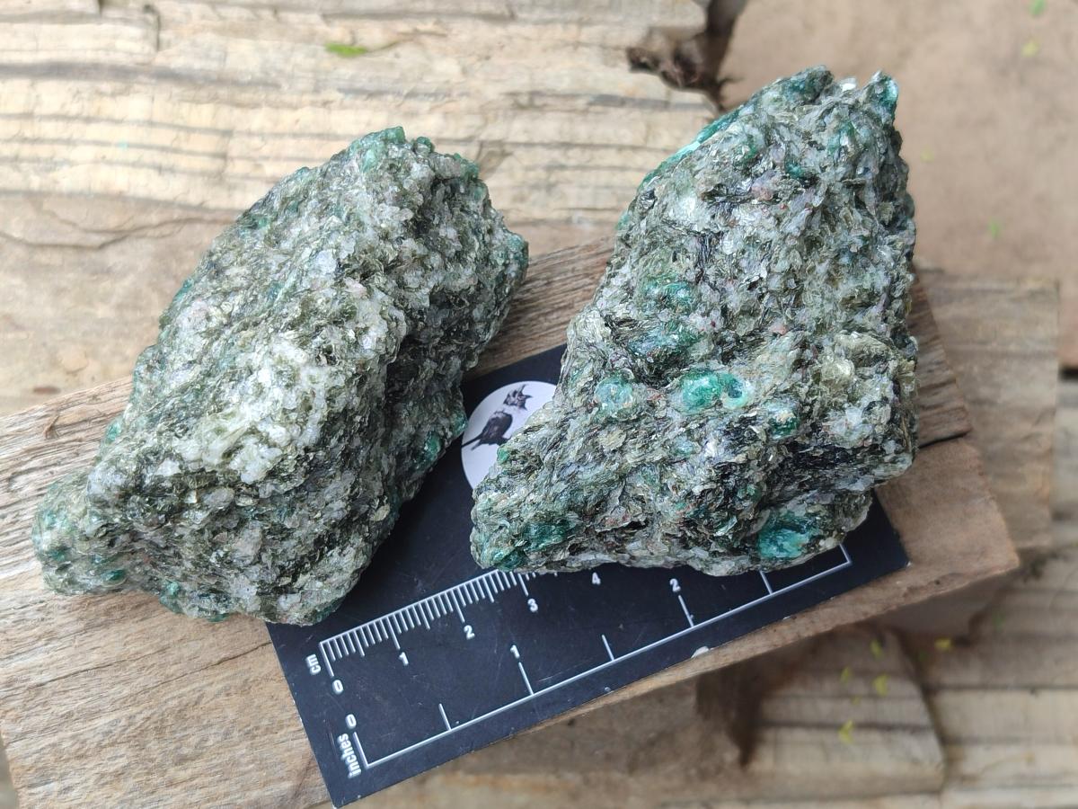 Natural Emerald Mica 'Mutokolite' Cobbed Specimens x 5 From Mutoko, Zimbabwe - Toprock Gemstones and Minerals 