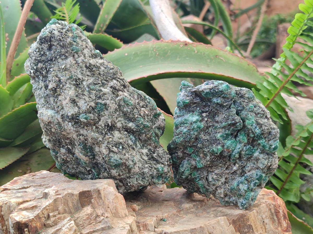 Natural Emerald Mica 'Mutokolite' Cobbed Specimens x 5 From Mutoko, Zimbabwe - Toprock Gemstones and Minerals 
