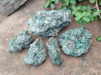 Natural Emerald Mica 'Mutokolite' Cobbed Specimens x 5 From Mutoko, Zimbabwe - Toprock Gemstones and Minerals 