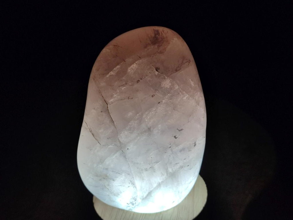 Polished Gemmy Rose Quartz Standing Display Pieces x 2 From Madagascar - Toprock Gemstones and Minerals 