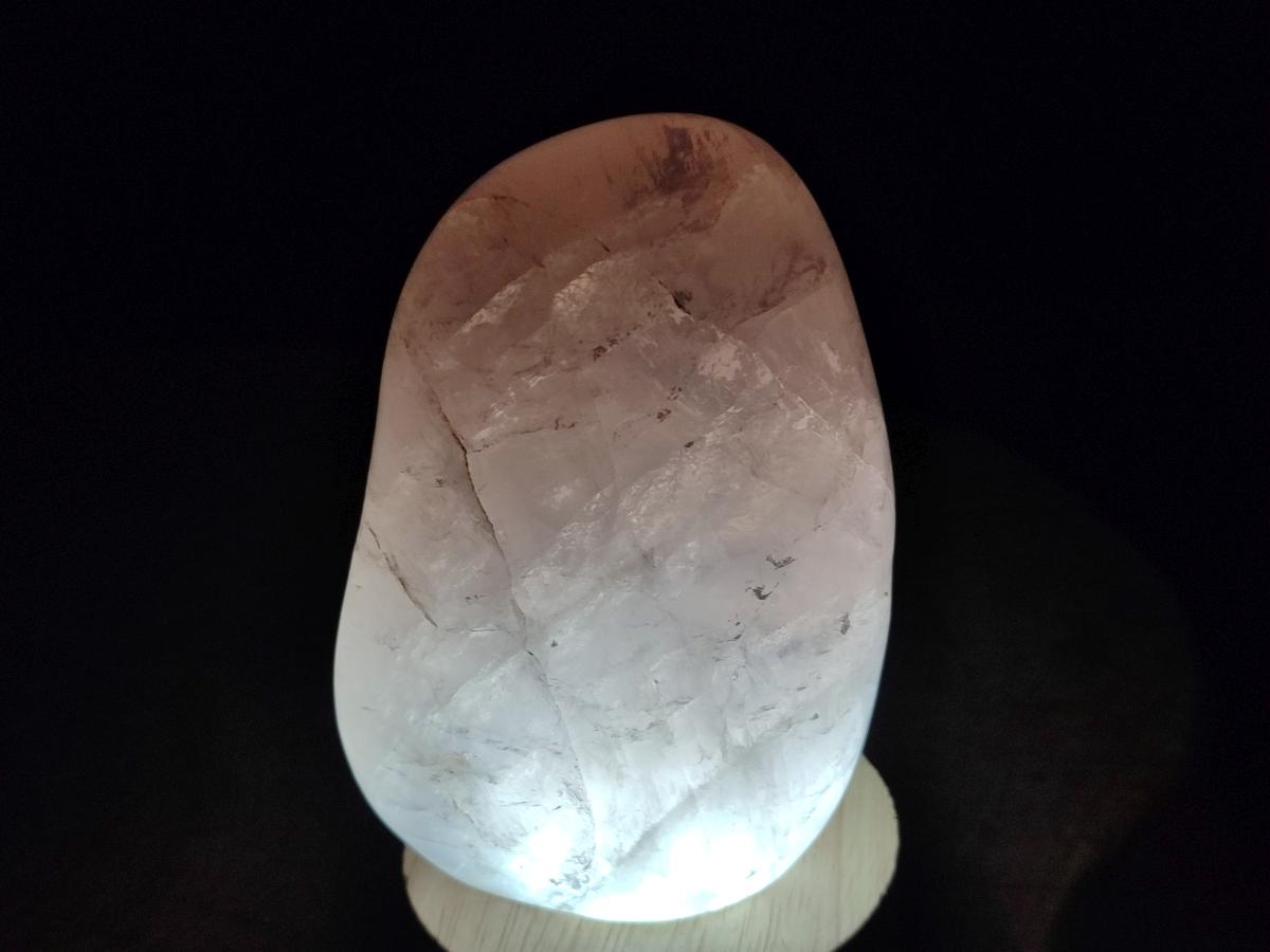 Polished Gemmy Rose Quartz Standing Display Pieces x 2 From Madagascar - Toprock Gemstones and Minerals 