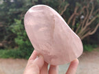 Polished Gemmy Rose Quartz Standing Display Pieces x 2 From Madagascar - Toprock Gemstones and Minerals 