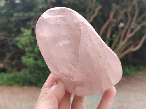Polished Gemmy Rose Quartz Standing Display Pieces x 2 From Madagascar - Toprock Gemstones and Minerals 