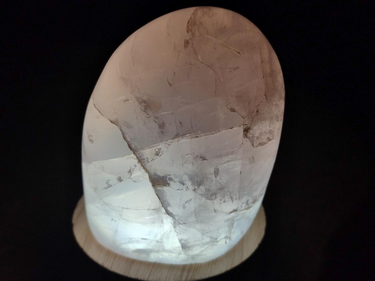 Polished Gemmy Rose Quartz Standing Display Pieces x 2 From Madagascar - Toprock Gemstones and Minerals 